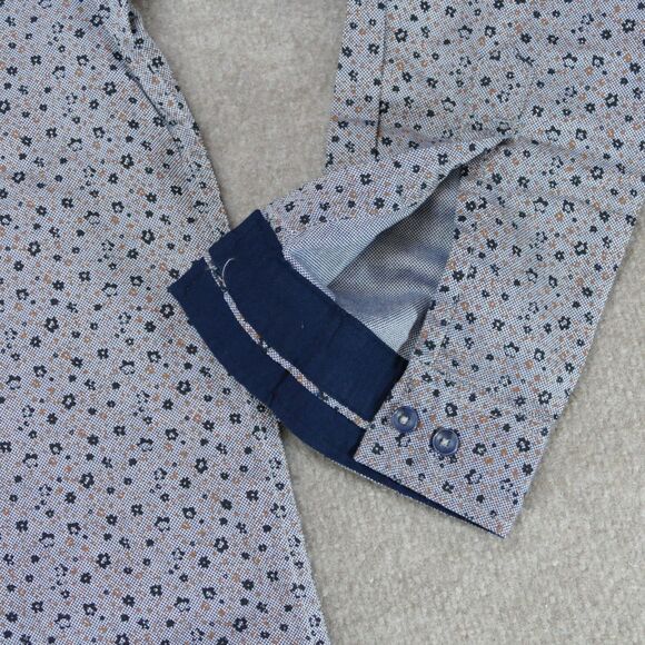 Twills Button Up Shirt Mens XXL Long Sleeve Geometric - Picture 8 of 14